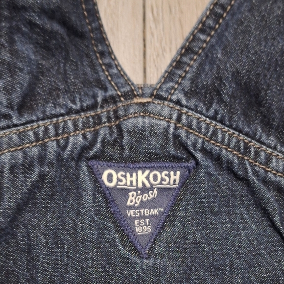 OshKosh B'Gosh Jeans Overalls 24 Months Plaid Flannel Lined - Picture 5 of 7
